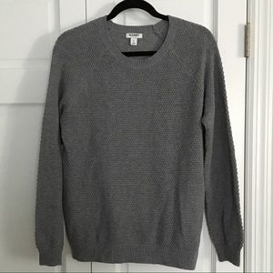 GREY SCOOP SWEATER